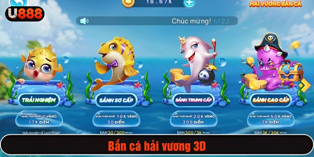 Bắn cá hải vương 3D thu hút nhờ hiệu ứng bắn mượt mà