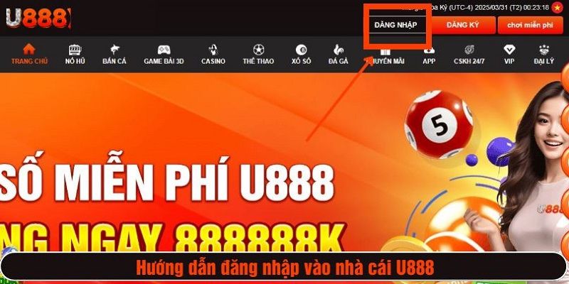 Bấm vào Đăng nhập để truy cập tài khoản