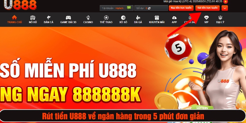Đăng nhập tài khoản và chọn mục rút tiền