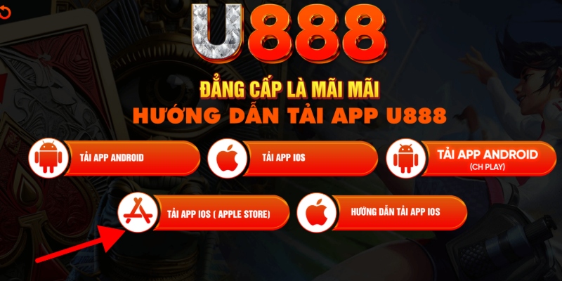 Chọn Tải app IOS (APPLE STORE)