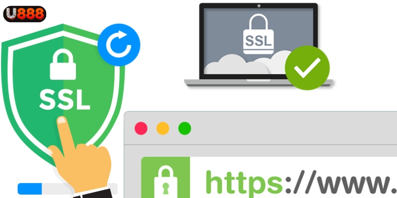 Hệ thống sử dụng giao thức SSL để bảo vệ dữ liệu