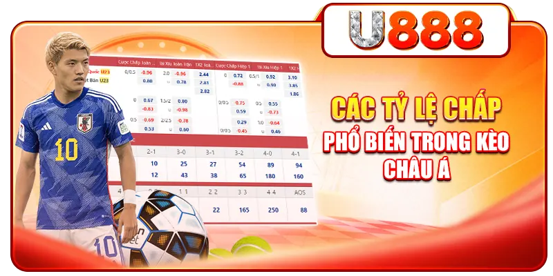 Các tỷ lệ chấp phổ biến trong kèo châu Á