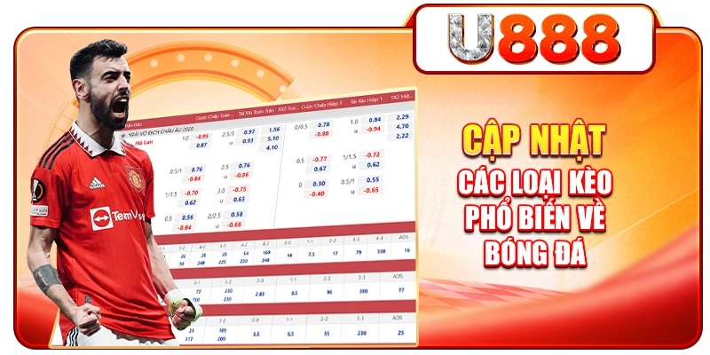 Cập nhật các loại kèo phổ biến về bóng đá