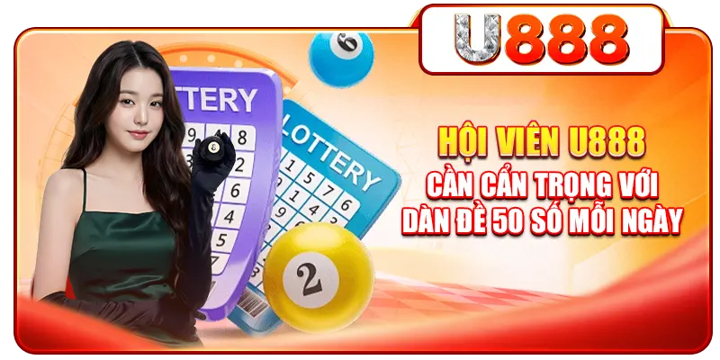 Hội viên U888 cần cẩn trọng với dàn đề 50 số mỗi ngày