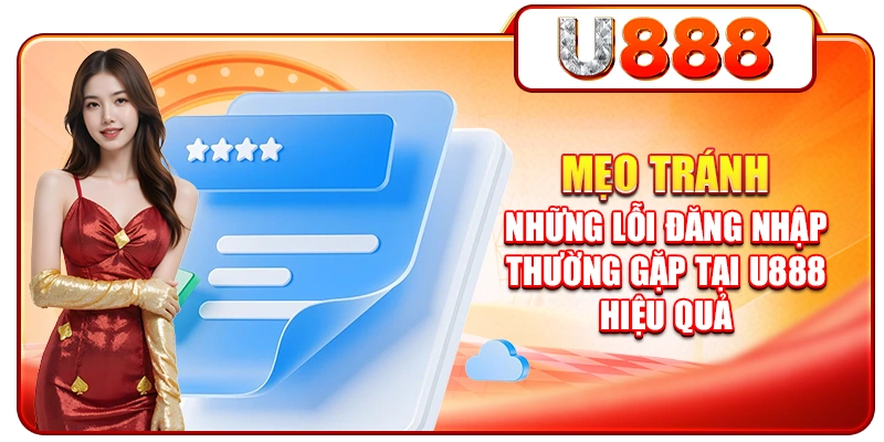 Mẹo tránh những lỗi đăng nhập thường gặp tại U888 hiệu quả
