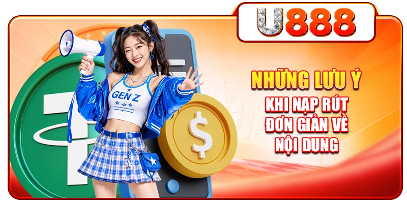 Những lưu ý khi nạp rút đơn giản về nội dung
